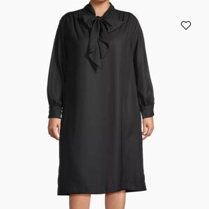 Baacal Oversized Tie Neck Midi Dress Size 2X